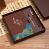 Cuaderno Tejido de Bambú Estilo Chino A5 Grueso Bloc de Notas de Negocios Creativo Tendencia Nacional Retro Corporativo Logo Personalizado