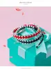 Pulsera de Plata S925 Doble Capa con Perlas Plateadas, Pulsera de Pareja, Pulsera Hecha a Mano DIY C0753
