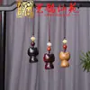 Elegante Colgante Cadena para Teléfono Gato Ébano Negro, Accesorio Cuenta Flor de Loto Blanca Yiming Xianyuan, Colgante Cadena para Bolsos, Adorno Colgante para Coche Gato