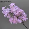 Flores de lilás artificiais realistas de alta qualidade para paisagismo de jardins, flores de seda para exposição em quartos modelo e salas de estar