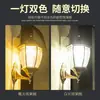 Luz de Parede Solar Exterior à Prova d'Água Luz de Jardim LED Estilo Europeu Villa Casa Rural Montada na Parede Luz de Terraço