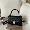 Moda de Verano 2026 Tejido Simple Versátil Elegante Alta Calidad Texturizado Bolso de Hombro Único Cruzado Bolso Cuadrado Pequeño