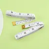 Venta Directa de Fábrica Cinta Métrica Suave para Ropa Regla de Sastre 1.5m Engrosada Fondo Blanco Letras Negras Cinta en Stock
