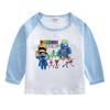 Camiseta de manga comprida para meninos Primavera e Outono nova camiseta básica infantil para bebê inverno algodão gola redonda top peça única entrega