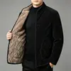 Abrigo de algodón grueso con forro polar de invierno para abuelo, para hombres de mediana edad y mayores, chaqueta de algodón cálida de pana, prenda superior para hombre, transfronterizo