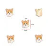 Dibujos Animados Lindos Aleación con Goteo de Aceite Accesorios de Joyería Colgante de Perro Cachorro Mascota Pulsera DIY Colgante de Llavero W526
