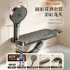 Grifo de bañera de cascada transfronterizo, cabezal de ducha oculto de pared, juego de agua fría y caliente, mezclador empotrado para baño