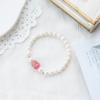 Pulsera de Cristal Natural Qiaoen Pulsera de Cristal de Fresa Pixiu Femenina DIY Hecha a Mano Accesorios de Joyería de Perlas