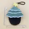 Acessórios de Árvore de Natal Tricotados à Mão Decorações de Presente Pingentes de Presente de Natal Feitos à Mão Acessórios Tricotados