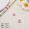 Cuentas de pintura de cáscara de huevo color de dibujos animados cuentas sueltas material para abalorios accesorios para cadena de teléfono móvil aleación accesorios diy lindo