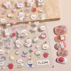 Pegatina de Uñas de Oso Lindo 5D en Relieve Estéreo Dibujos Animados Oso Blanco Pequeño Lindo Pegatina para Uñas Arte de Uñas Joyería Estilo Yl