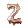 Globo de aluminio de cuerpo delgado de 16 pulgadas, letras pequeñas en inglés A-Z, para venta al por mayor transfronteriza, decoración de cumpleaños, boda, sala de bodas