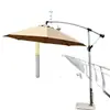 Guarda-chuva banana grande lateral para área externa para pátio, vila, terraço, guarda-chuva de liga de alumínio, guarda-chuva de sombreamento para estande comercial, atacado do fabricante