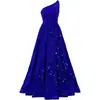 Amazon Comercio Exterior Vestido de Lentejuelas sin Mangas de un Hombro para Dama de Honor, Vestido de Noche, Vestido de Graduación, Vestido de Fiesta para Anfitriona para Mujer