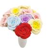 Buquê de Rosas de Coelho Simulado Feito à Mão 2025 Novo Buquê de Lã de Decoração de Casa Tricotado Flores Falsas Tricotadas