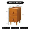 Gabinete de noche de madera maciza para dormitorio Mesa de noche pequeña Gabinete pequeño moderno para el hogar Gabinete de almacenamiento Estante de almacenamiento de noche