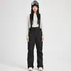 Pantalones de Snowboard de Moda para Mujer Doble Cortavientos Impermeables Cálidos Tallas Grandes Resistentes al Desgaste Pantalones de Esquí para Hombre