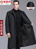 Abrigo de Lana de Colores Hengyuanxiang para Hombre, Espesor Medio, Longitud Media hasta la Rodilla, Abrigo de Lana para Padres de Mediana Edad y Mayores, Invierno