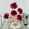 Simulación Boda China Nueva Arreglo de Boda Arreglo Rojo Fondo Rojo Material de Flores Banquete de Bodas de Nicho Arte Floral de Simulación