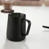 Suministros para Tienda de Té con Leche Tanque con Boquilla Puntiaguda para Dibujar Flores Taza de Acero Inoxidable para Burbujas de Leche Tetera Espesa de Acero Inoxidable para Dibujar Café Café Blanco para Dibujar