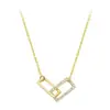 Colar Quadrado para Mulheres, Design de Nicho Tendência, Corrente Clavicular de Luxo Leve, Simples e Elegante