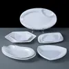 Placa de Cocina Irregular Poligonal de Imitación Porcelana para Presentación en Hotel Restaurante, Plato para Platos Fríos, Plato Irregular para Snacks para Uso Comercial