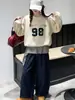 Sudadera para niña, nuevo otoño 2026 estilo coreano con estampado de letras, jersey casual de corte holgado para primavera y otoño, moderna para niños mayores