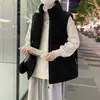 Ventas Directas de FábricaNuevo Dato Textura Retro Pana Cuello Alto Chaleco de Algodón Marca Trendy para Hombre Sin Mangas Chaleco Plus