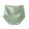 Algodão de uma peça Traceless Roupa interior feminina plus size Cintura alta elástica Barriga apertada respirável confortável Calcinha de seda virilha para mulheres