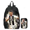 Cristiano Ronaldo Cr7 Estrella del Fútbol Nueva Mochila Escolar para Niños Mochila Juvenil para Hombres y Mujeres Mochila Personalizada DIY