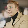 Gafas de Prescripción Sin Montura de Titanio Puro con Bordes Cortados Estilo Jin Dong para Hombres, Modernas y Adecuadas para Hombres de Negocios, con Montura de Alambre Dorado