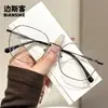 M90203 gafas lisas estilo ins nuevas, versátiles y a la moda, montura metálica artística, protección contra luz azul de moda, se pueden equipar con lentes de prescripción
