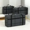 Bolsa de embalagem para mudança grossa impermeável grande capacidade armazenamento de bagagem bolsa resistente saco bolso pele de cobra bolsa tecida