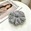 Goma de pelo scrunchie vintage versátil extragrande para adultos, elegante scrunchie floral para coleta