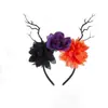 Acessórios de Cabeça Fantasia Halloween Rosa Três Cores Faixa Escura Faixa Bruxa Maligna Galho Morcego Acessórios de Cabelo Atacado