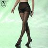 Medias de seda plateadas con puntos ondulados, TEMU, nuevas y sexis medias de seda negra con puntos, calcetines con base de seda brillante jacquard