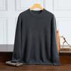 Outono e inverno Novo suéter de lã espessado masculino jovem e de meia-idade suéter de gola redonda cor sólida malha quente suéter de cashmere moda masculina