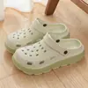 Zapatos de Agujeros Jieliya para Mujer 2026 Verano Nuevo Estilo Exterior Suela Gruesa Elevadores Antideslizantes Soporte de Arco Sandalias para Hombre