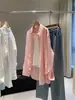 Elegante Camisa de Lino de Manga Larga para Mujer, Otoño Fina de Corte Holgado, Estilo Old Money, Blusa de Alta Gama con Protección Solar A5354