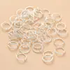 Cor Dourada Real 18K Preserva a Cor Conjunto de Contas de Renda Anel de Contas Anel de Contas Duplo Furo Torcido Acessórios DIY de Miçangas Feitos à Mão Anel de Pérola
