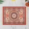 Mouse Pad Exótico com Borlas e Padrões Persas, Feito Sob Medida para Mesas de Escritório, Estilo Vintage, uma Bela Adição ao Seu Desktop