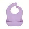 Nuevos baberos de silicona para bebés transfronterizos, baberos de silicona de grado alimenticio para bebés y niños pequeños, venta al por mayor de baberos para alimentar a bebés