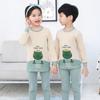Conjunto de ropa interior infantil de otoño e invierno 2024, pantalones de algodón para otoño, pantalones de algodón coreano cepillado para otoño al por mayor