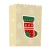 Bolsa de Regalo de Papel Nueva de Navidad Bolsa de Regalo de Dulces para Nochebuena 3 Navidad Fiesta de Cumpleaños