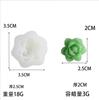Molde de Silicona para Planta de Cactus Carnoso Estéreo 3D Planta en Maceta Vela de Aromaterapia Molde de Decoración de Yeso