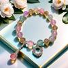 Pulseira Princesa Fofa Cor de Doce para Melhores Amigas, Pulseiras de Contas para Crianças, Doce e Sofisticada, Bijuterias Versáteis para Barracas