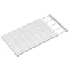 Armario Almacenamiento Tablero Divisor en Capas Gabinete Estante en Capas Estante de Almacenamiento Divisor Retráctil Montado en Pared Sin Taladro Cocina