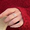 Anillo Cui Yan Ornaments de Plata S925 Estilo Coreano con Forma de Flor Pequeña Diseño de Nicho Femenino Anillo de Primavera y Verano Ajustable