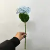 Flores Artificiales Azules de Gama Alta Decoración Suave para Interiores Paisajismo Flores Falsas Boda Hotel Decoración de Ingeniería Fabricante de Flores Artificiales Venta al Por Mayor