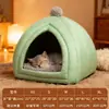 Casa para Gatos tipo Yurta Mongol, Cama Caliente de Invierno para Perros, Cama Semi-Cerrada para Gatos, Cama de Calabaza para Gatos, Entrega en 48 Horas, Envío Gratis Disponible
